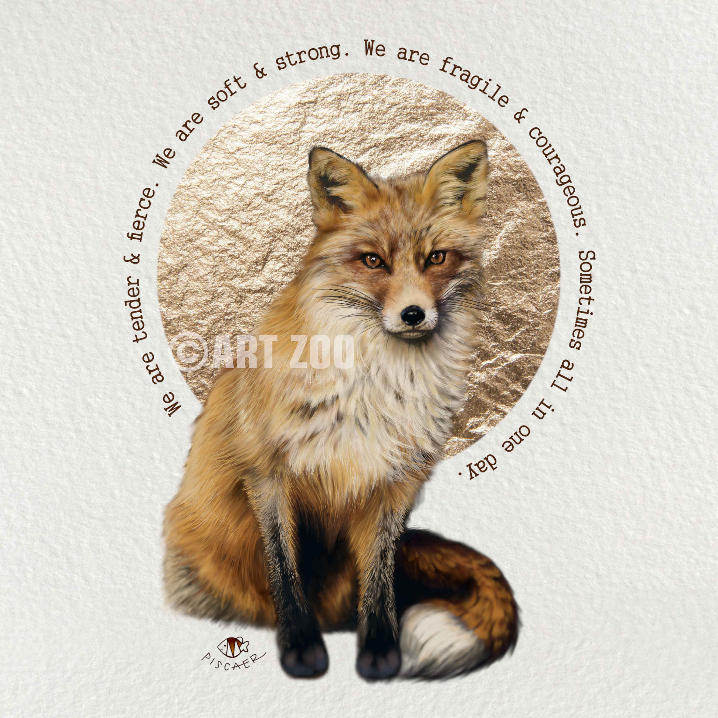 clever fox art zoo